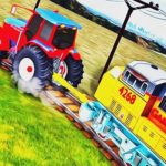 Tractor Towing Train 2022 3D